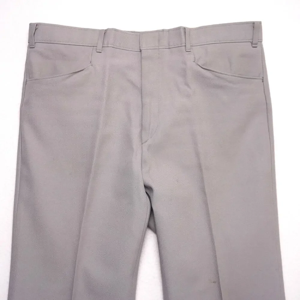 Vintage Levi's Action Slacks Sta-Prest Menswear Gray Dress Pants‎ 70s Trousers